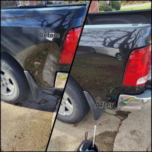 black truck dent repair