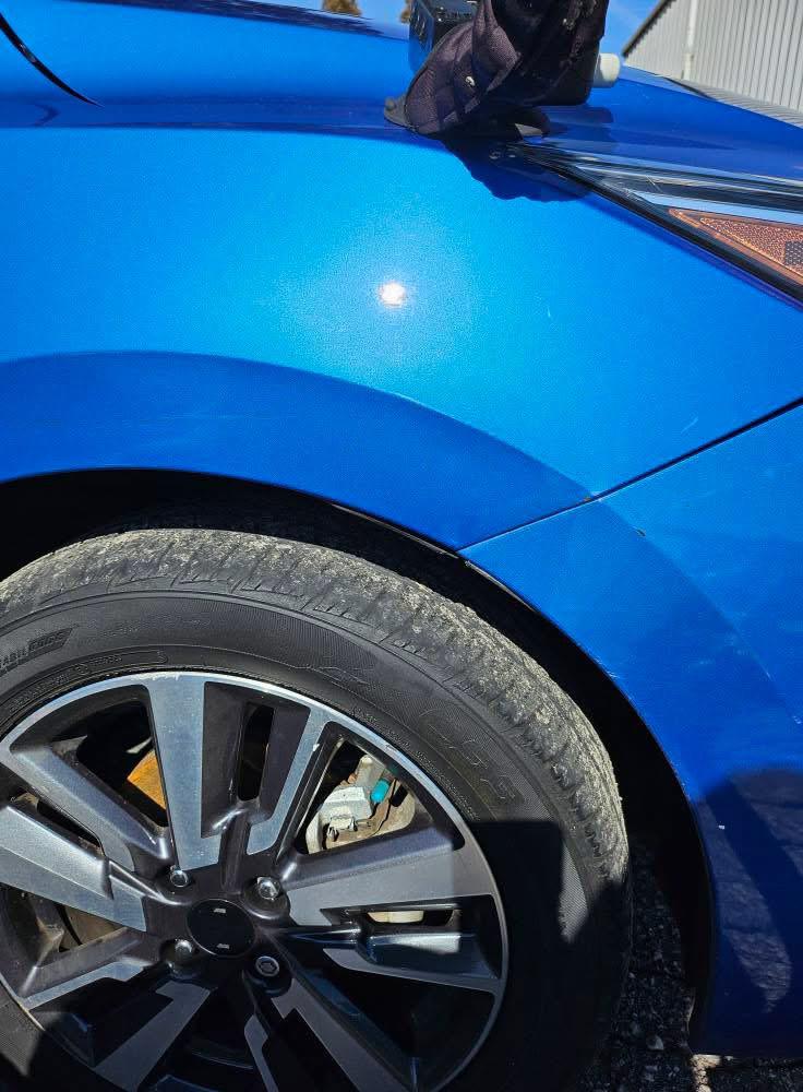 After Result after results for a paintless dent result